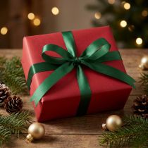 Product Gift and decoration ribbon 8mm x 50m dark green