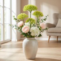 Product Artificial flower branch Yellow fennel artificial branch with 3 flowers 85cm