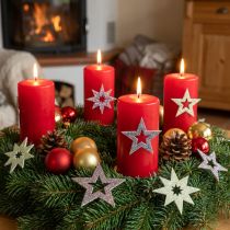 Product Decorative Stars for Crafting Yellow, Brown Foam Rubber 4cm 36 Pcs