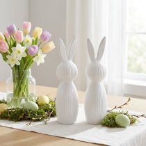 Product Simple rabbit figurine as a decorative object for modern spring arrangements, 22cm, 2 pieces