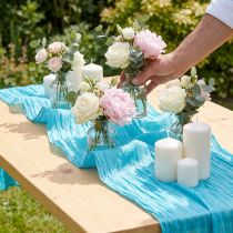 Product Table ribbon Crash Turquoise 100mm 15m