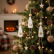 Product Angel Pendant Christmas Decoration for Hanging H22cm 3 pcs