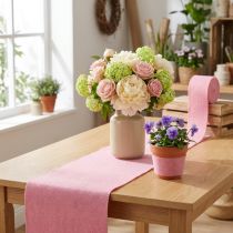 Product Felt ribbon, pot ribbon old pink 15cm 5m