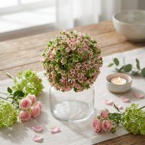 Product Mini decorative ball pink-green artificial Ø10cm 1 pc