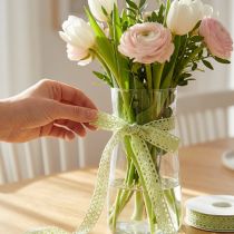 Product Decorative ribbon lace green 16mm 20m