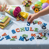 Product Table decorations for the first day of school, scatter decorations for the first day of school, colorful wooden letters 2.5cm, 26 pieces