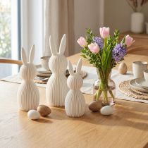 Product Bunny decorative figurine for modern Easter home decoration, 11cm, 4 pieces