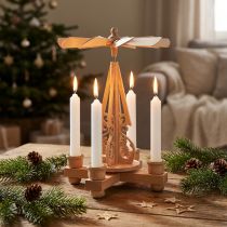 Product Pyramid Candles White Small Candles 6.5cm 24 pcs