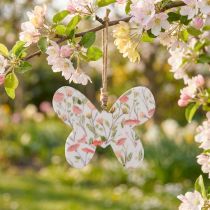 Product Deco butterfly wooden deco pendant pattern 15x12x2cm
