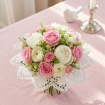 Product Paper lace flower bouquet holders 12cm 25 pieces
