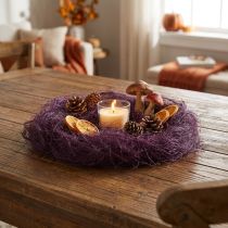 Product Sisal Purple sisal fiber for handicrafts and decoration 300g