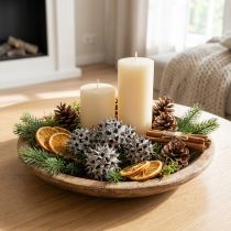 Product Sweetgum cones nature washed white 250g