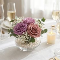 Product Preserved rose heads, romantic gift, long-lasting roses for special occasions, 5cm, 6 pieces