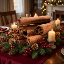 Product Decorative cinnamon sticks in a bunch, cinnamon Christmas decoration, 40cm, 500g