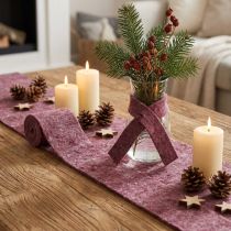 Product Craft Felt Berry Decorative Ribbon Felt W7/15cm L1/1m Set of 2