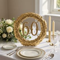 Product Anniversary number 60 in gold Ø40cm