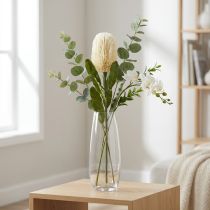 Product Artificial Flower Banksia White Cream Artificial Exotics 64cm