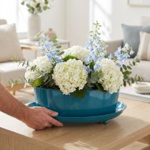 Product Metal table bowl, elegant and functional decoration for living spaces, 28cm