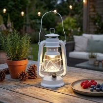 Product LED lantern dimmable warm white 24.5cm with 15 lamps