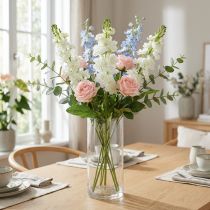 Product Levkoje White artificial flower Artificial stem flower 78cm