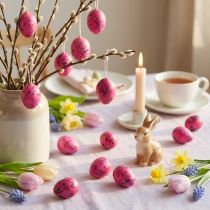 Product Quail Eggs Pink 3.5-4cm Blown Eggs Easter Decoration 50 pcs
