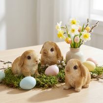Product Small Easter Bunny Decoration Bunny Polyresin 9×6×6.5cm 3pcs