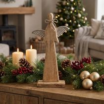 Product Christmas decoration deco angel wood H43cm