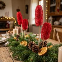 Product Luffa small on a stick red 25 pcs