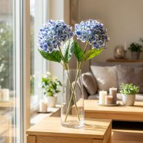 Product Hydrangea flowering branch for stylish home decoration, 80cm, 2 pieces