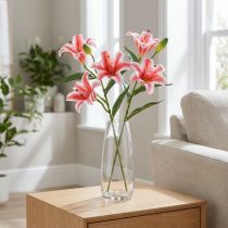 Product Artificial lily for stylish living room decoration and realistic appearance, 67cm, 2 pieces