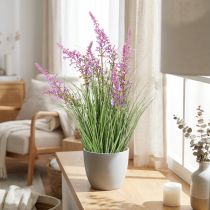 Product Decorative greenery with delicate blossoms for stylish room design 67cm