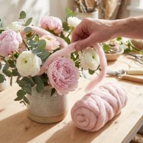 Product Lunte Pink Wool Lunte Natural Wool Waterproof Colorfast 5cm 10m