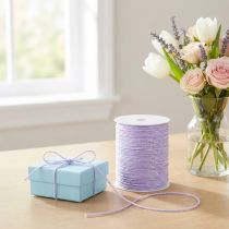 Product Cord with Glitter Purple Decorative Cord Iridescent 15mm 50m