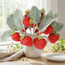 Product Artificial Strawberries, Set of 6 - A Long-Lasting Decorative Item, 23cm