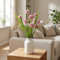 Product Artificial flowers ball flower allium ornamental onion artificial pink 45cm
