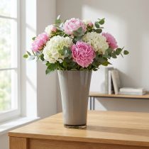 Product Vase “Fizzy” Ø16cm H27cm platinum gray 1 pc
