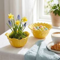 Product Decorative ceramic flower bowl for home decor and gift ideas, 13cm, 2 pieces