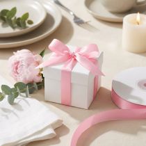 Product Gift and decoration ribbon 8mm x 50m light pink