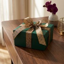 Product Leopard Print Ribbon 25mm x 20m for Indoor Decorations and Crafts