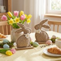 Product Easter Bunny Figurine Spring Animal Decoration for Living Room and Table 18cm 6pcs