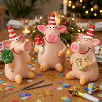 Product Lucky Pig Decorative Pig with Lucky Charms 5cm 6pcs
