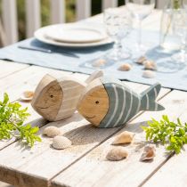 Product Wooden Fish Table Decoration Fish Stand Wood 15×8cm 2 pcs