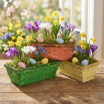 Product Spring basket 25x13x9cm orange, yellow, green 6 pcs