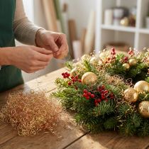 Product Gold and Copper Flower Hair Tinsel, 200g