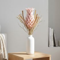 Product Exotic artificial flower pink large pineapple blossom 74cm