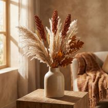 Product Dried Flowers Sorghum Millet Orange Dry Flowers 70cm 3pcs