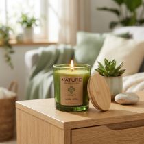 Product Scented candle in glass natural wax candle aloe vera 85×70mm