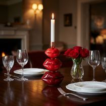 Product Glossy Lip Candle Holder, Modern Design, 21cm