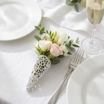 Product Wedding pin with magnet, silver 4.5cm