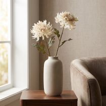 Product Chrysanthemums Artificial Decorative Flowers Cream L72cm 2pcs